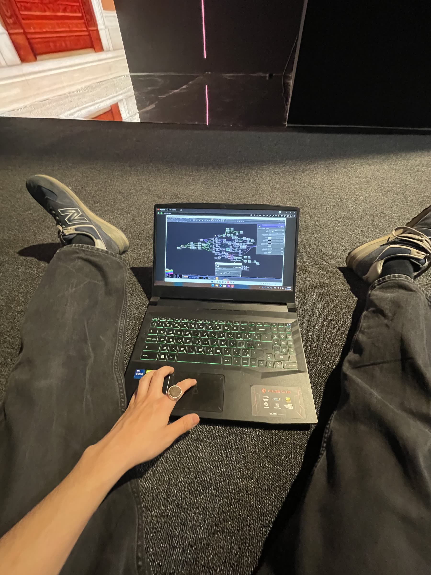Working on-site during development