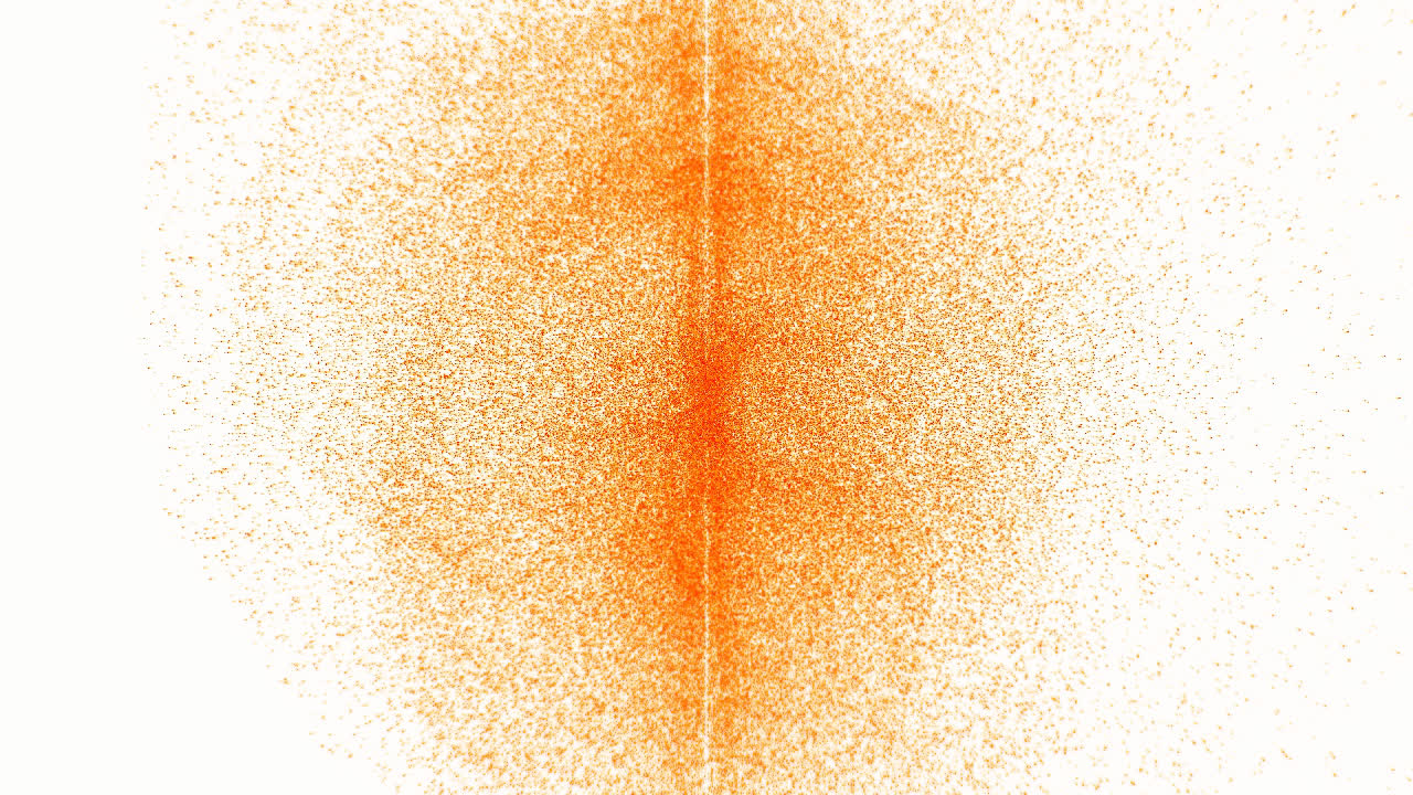 Generative visual still from the Cycle performance