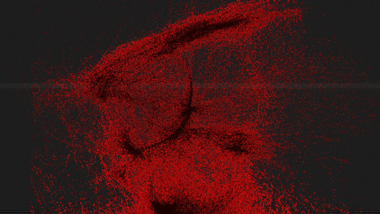 Generative visual still from the Cycle performance