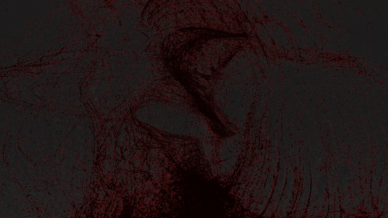 Generative visual still from the Cycle performance
