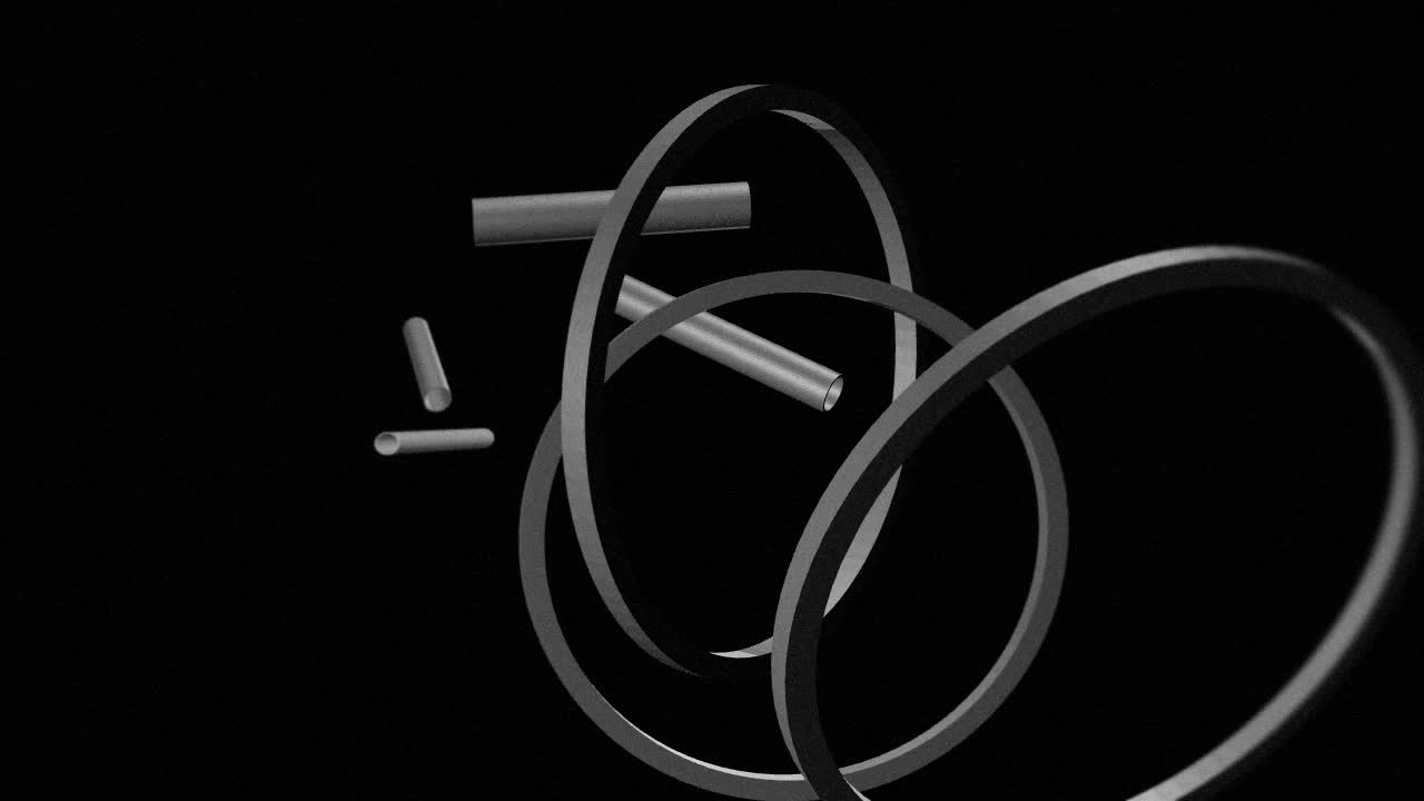 Generative visual still from the Cycle performance